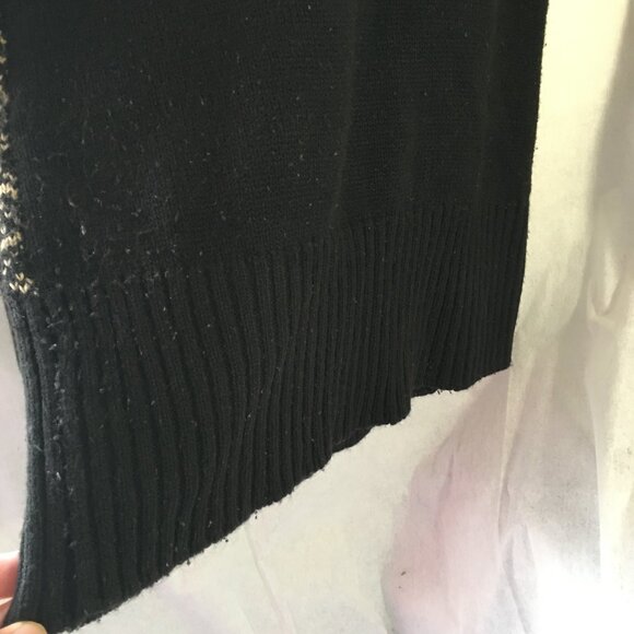 SWEATER DRESS G21 M Deer Brown Black Acrylic FairIsle Knitted Midi Chest 32" - Picture 6 of 8